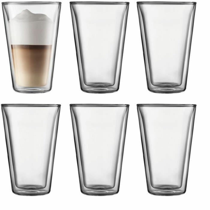 Glassæt Bodum 400 ml Gennemsigtig Borosilikatglas Glat 6 Dele (6 enheder)
