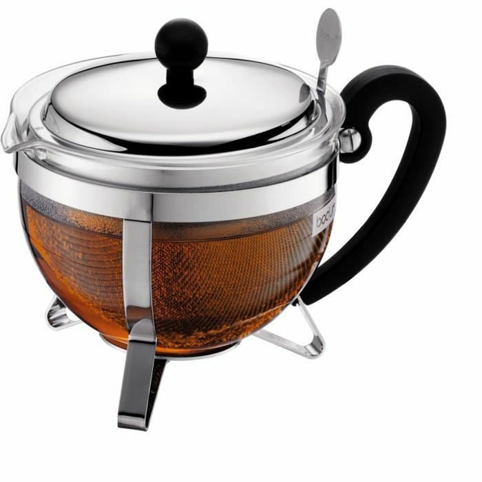 Tekande Bodum Grå 1 L Glas Rustfrit stål