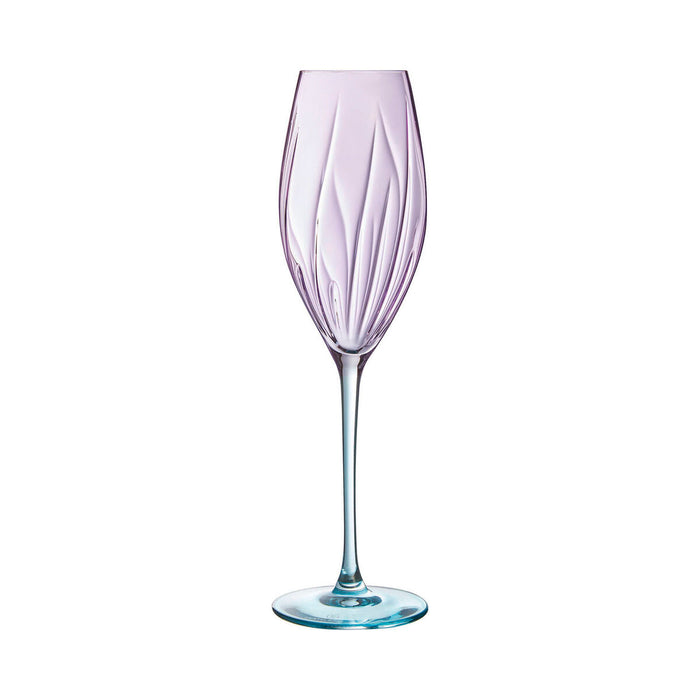 Champagneglas Cristal d’Arques Paris Swirly Spring Pink Glas 210 ml (4 enheder)