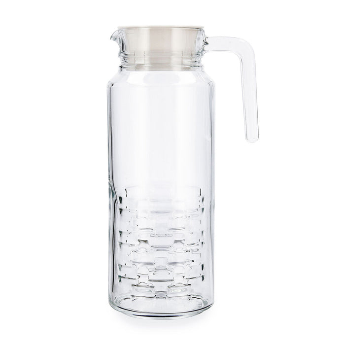 Beholder med Låg og Doseringsdispenser Luminarc Cheqs Gennemsigtig Glas 1,3 L