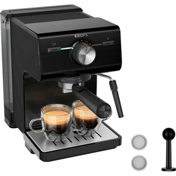 Hurtig manuel kaffemaskine Krups Authentic XP381810 Sort 1100 W