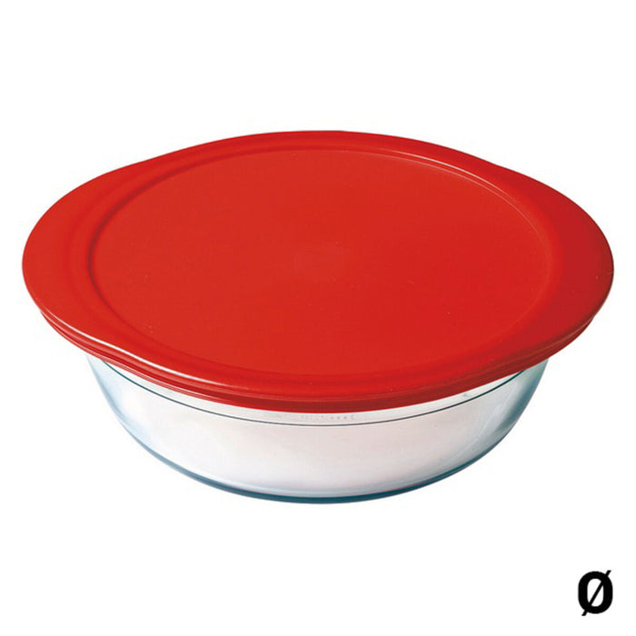 Madkasse Ô Cuisine Rød Borosilikatglas