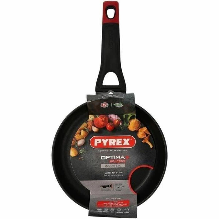 Stegepande Pyrex Sort Aluminium Ø 22 cm