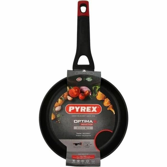 Stegepande Pyrex Sort Aluminium Ø 24 cm