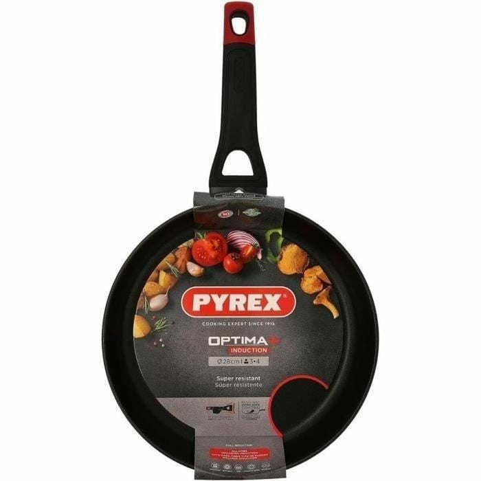 Stegepande Pyrex Sort Rustfrit stål Aluminium Ø 28 cm