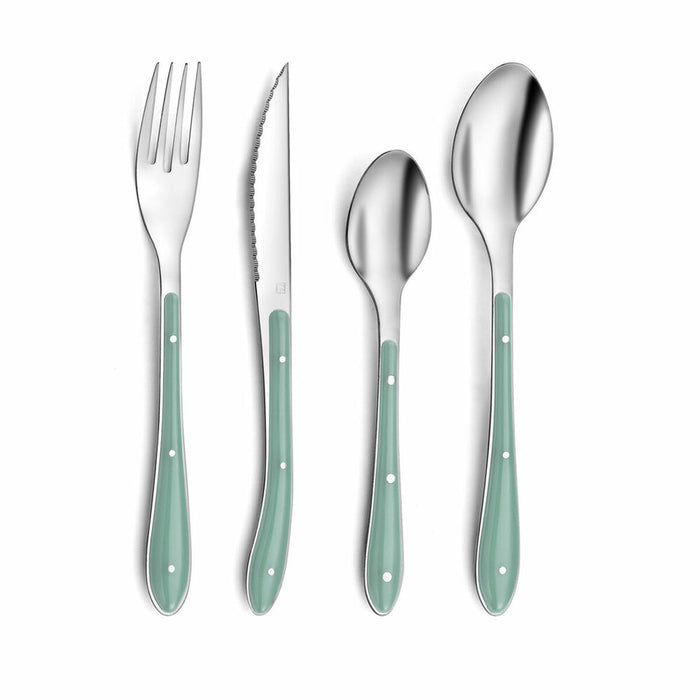 Bestik Amefa Bistro Grøn Metal (24 pcs)