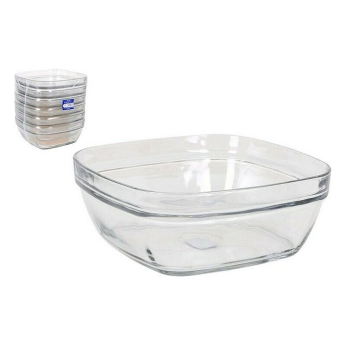 Salatskål Duralex Lys Firkantet Kan stables (20 x 20 x 8 cm) (2 L)