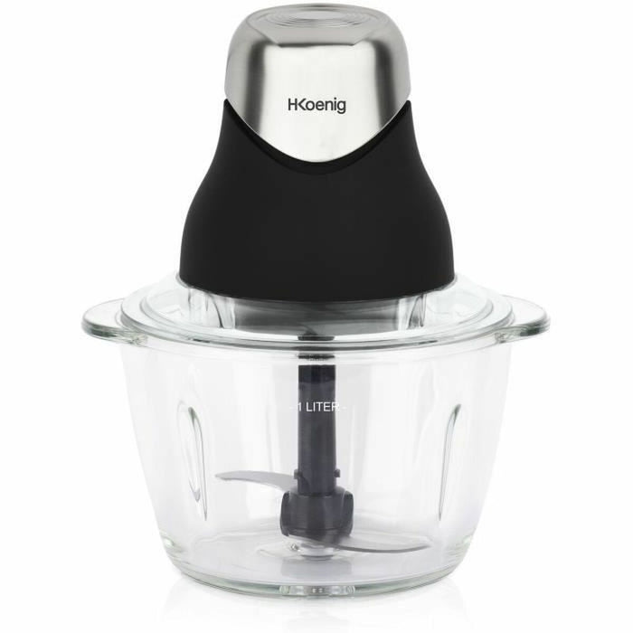 Kødhakker Hkoenig LEO8 Sort Krom Glas Rustfrit stål 1 L