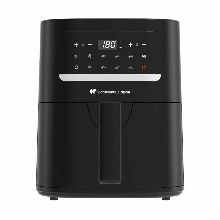Gryde uden Olie Continental Edison Sort 1400 W 4,5 L