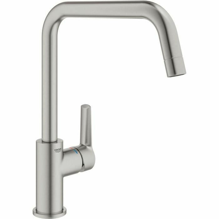Hane med blandingsbatteri Grohe Metal Rustfrit stål