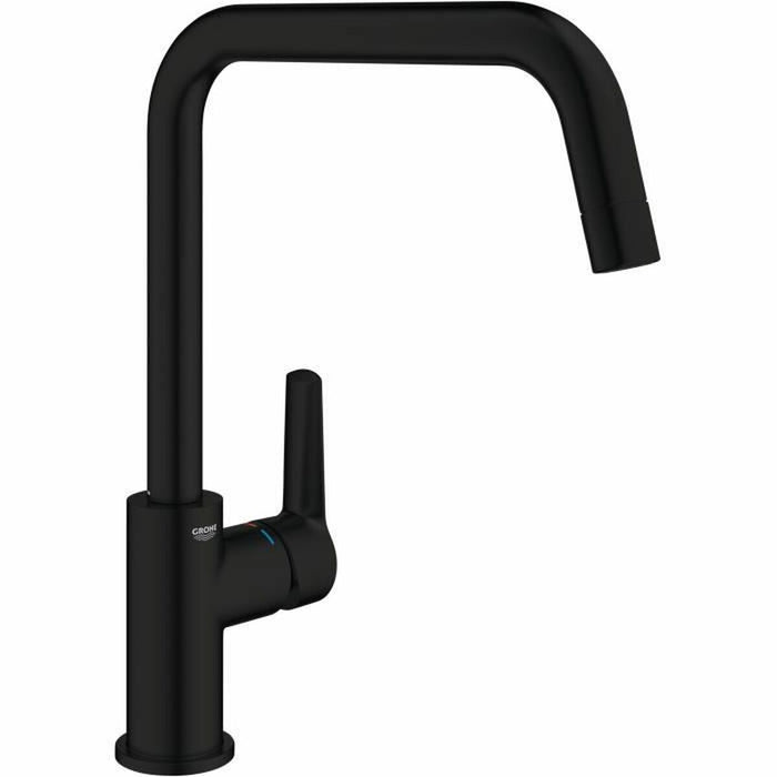 Hane med blandingsbatteri Grohe GROHE Start Sort Mat bagpå Kobber C-formet