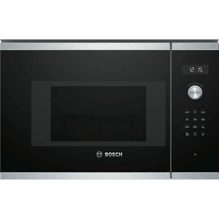 Mikrobølgeovnen BOSCH BEL524MS0 20 L Sort Sort/Sølvfarvet 800 W 20 L
