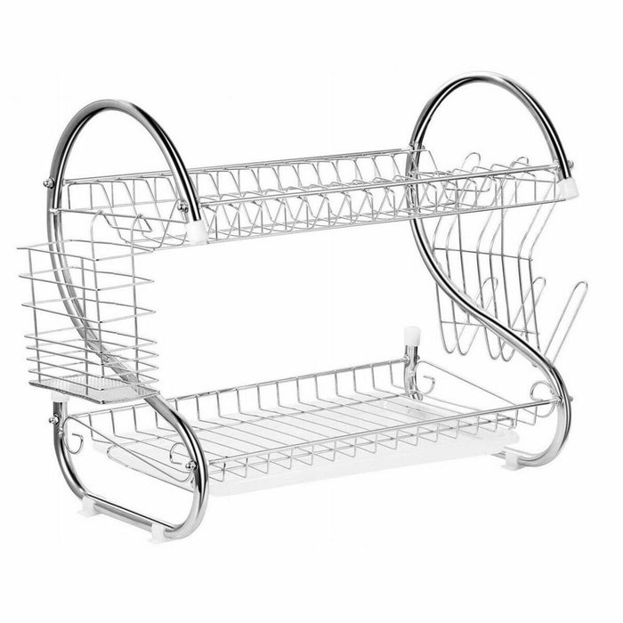 Afdrypningssstativ til køkkenvask Feel Maestro MR-1025-38  38 x 24 x 39 cm Sølvfarvet