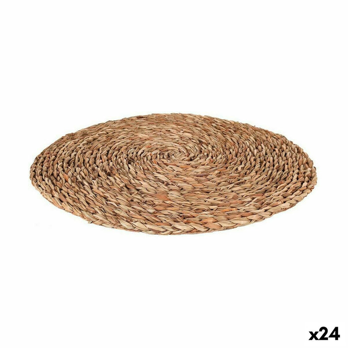 Dækkeserviet Privilege Brun flet Ø 45 cm (24 enheder)