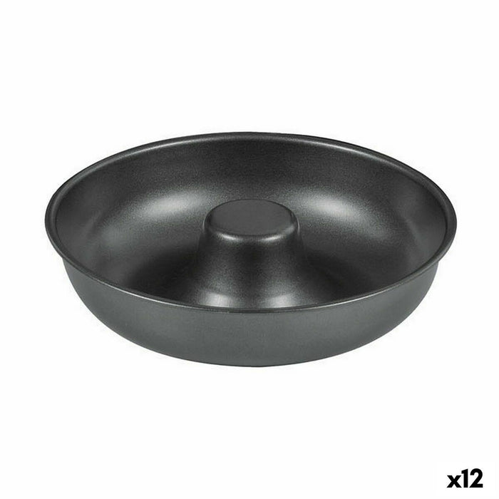 Bageform Quttin Donuts Kulstofstål Sort Ø 21 cm 21 x 5 cm (12 enheder)