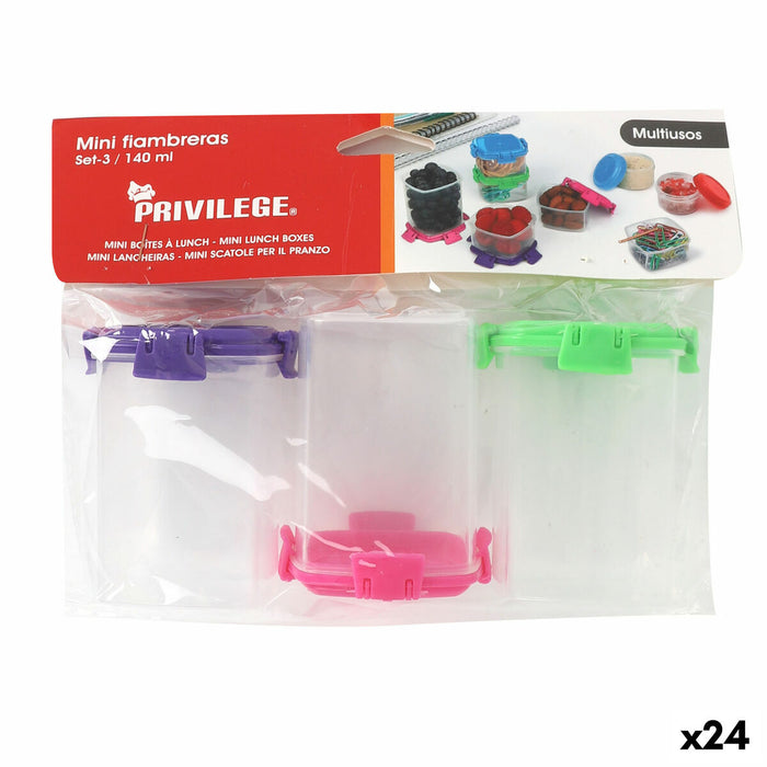 Sæt med Dåser Privilege 140 ml 6,8 x 5 x 5 cm 3 Dele (24 enheder)