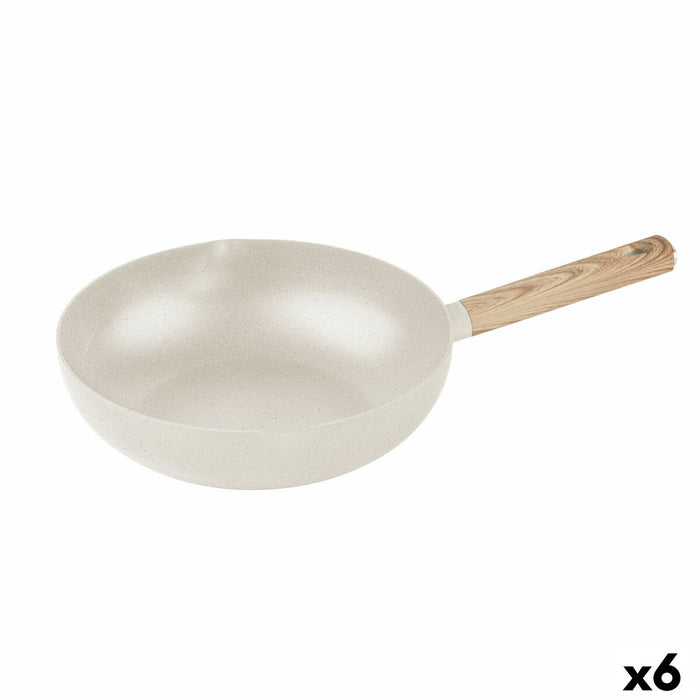Wok Pande Quttin ECOOK Hvid 28 x 8 cm 2,8 mm (6 enheder)