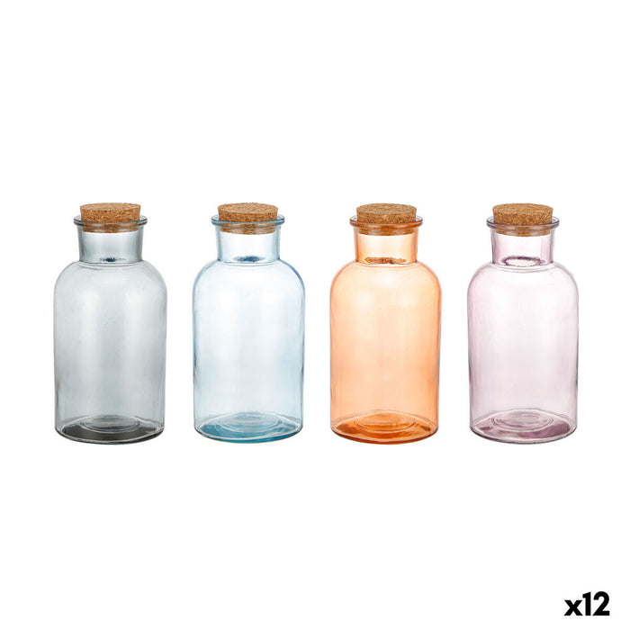 Glasflaske La Mediterránea Kork Glas 1 L (12 enheder)