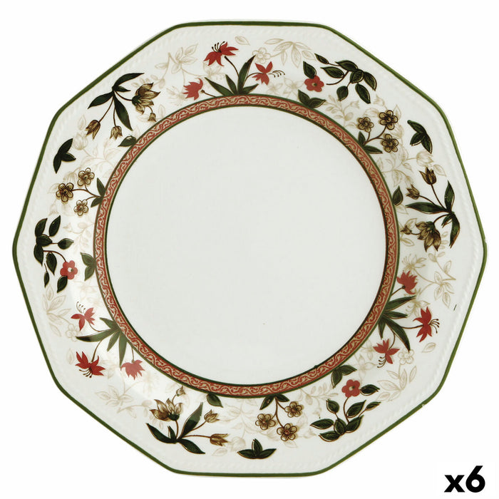 Plosek krožnik Queen´s By Churchill Assam Floral Keramik Jedilni servis Ø 27 cm (6 enheder)