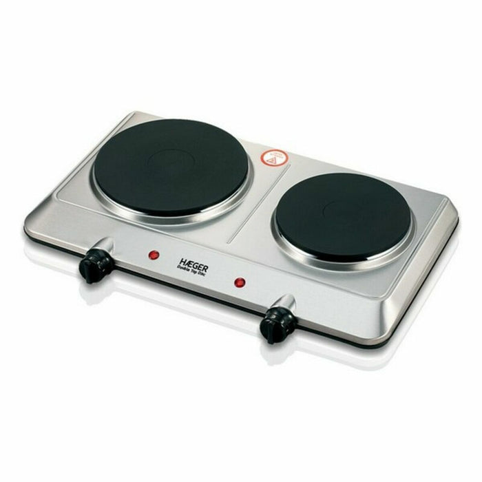 Elektrisk Varmeplade Haeger HP-02S.015A 2 Komfurer Rød 2250W
