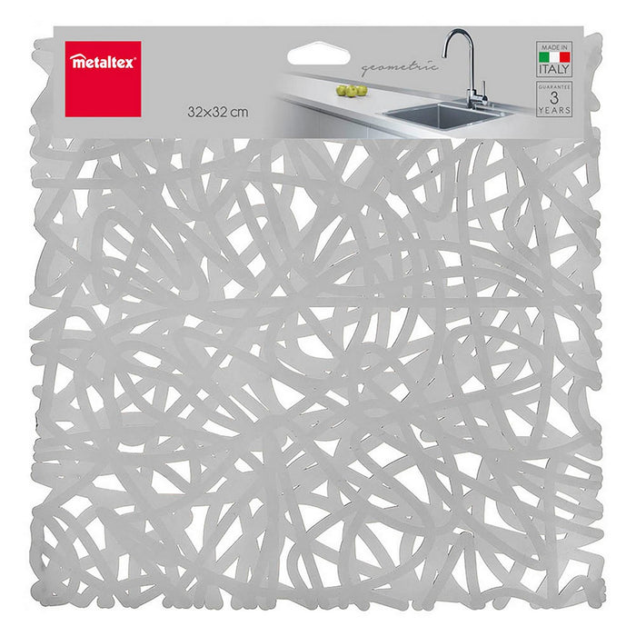Afdrypningssstativ til køkkenvask Metaltex PVC Geometri Multifarvet 32 x 32 cm
