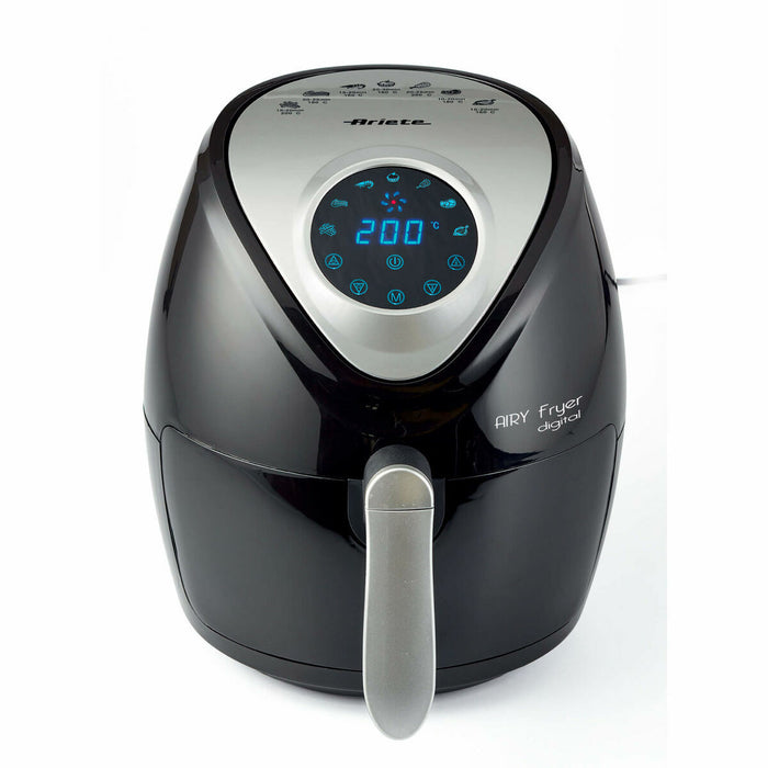 Gryde uden Olie Ariete 4616 Sort 1300 W Sort/Sølvfarvet