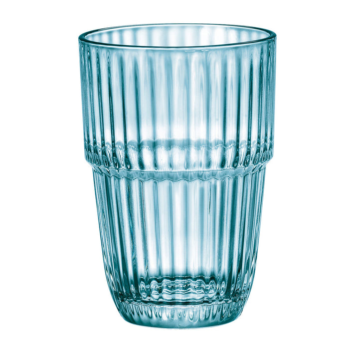 Vandglas Bormioli Rocco Barshine Blå Glas 380 ml (6 enheder)