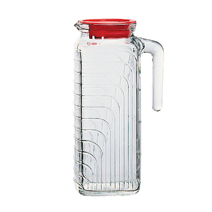 Beholder med Låg og Doseringsdispenser Bormioli Rocco Gelo Gennemsigtig Glas 1,2 L