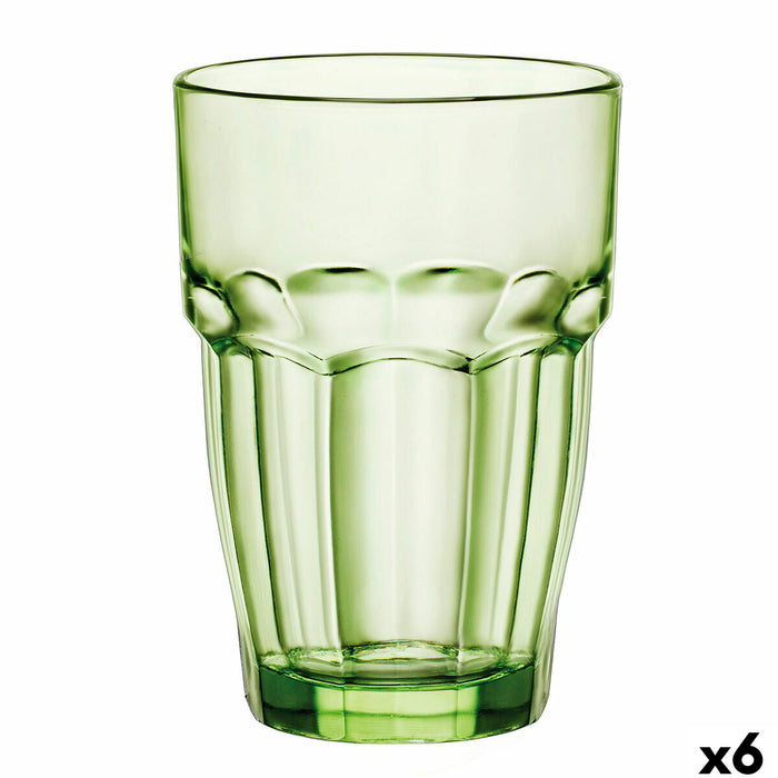 Glas Bormioli Rocco Rock Bar Grøn Glas 370 ml (6 enheder)