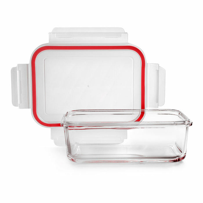 Mad Bevarelse Container Ibili 754709 Borosilikatglas 900 ml 13,5 x 18,2 x 6,3 cm