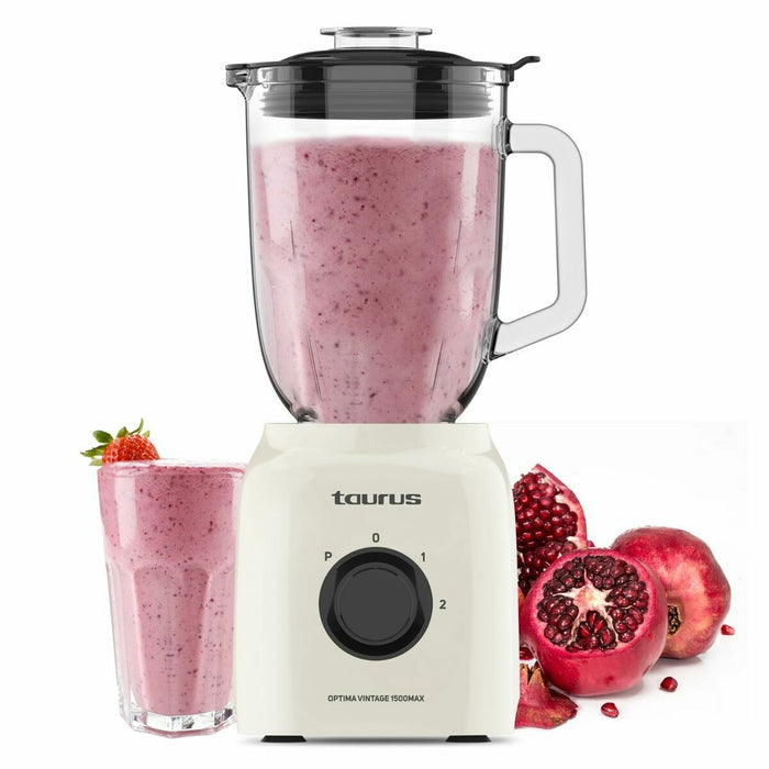 Kop-blender Taurus OPTIMA VINTAGE Flødefarvet 1,5 L