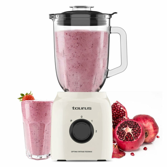 Kop-blender Taurus OPTIMA VINTAGE Flødefarvet 1,5 L