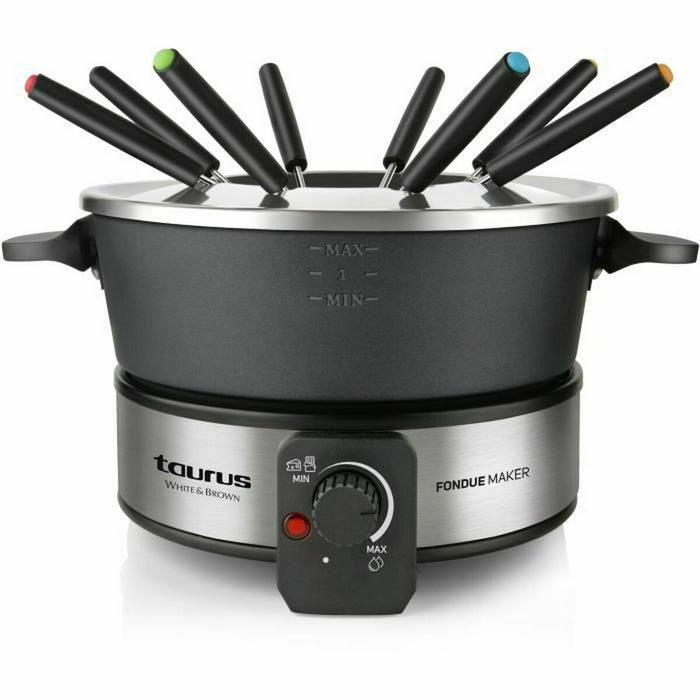 Fondue Taurus FF2 Sort Sølvfarvet 1000 W