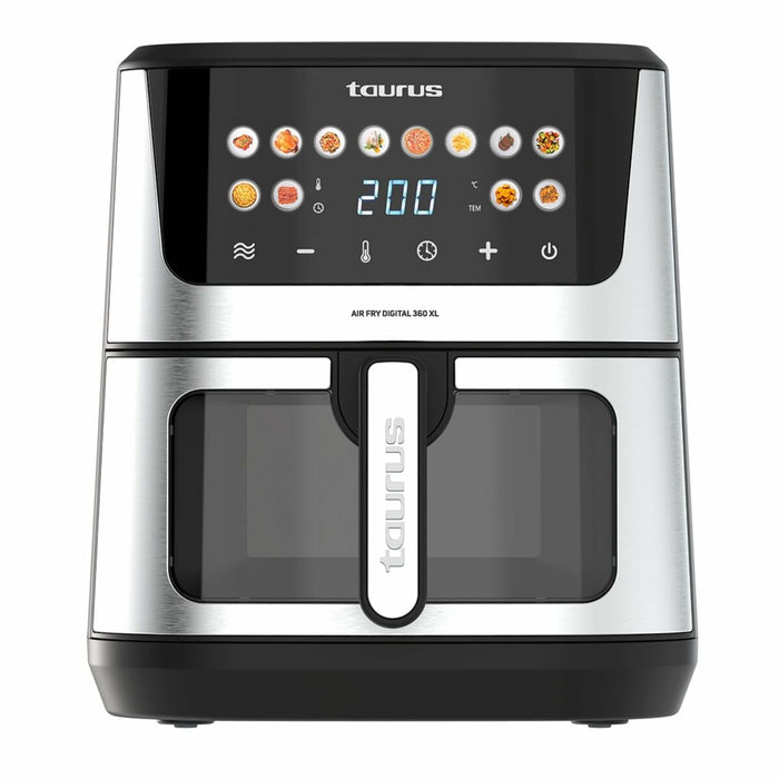 Varmluftsfrituregryde Taurus Sort 2100 W 8 L