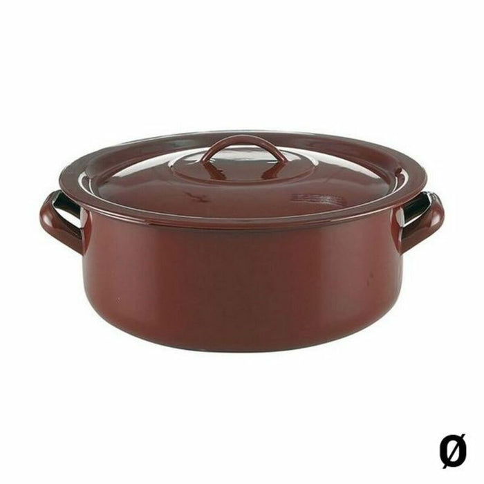 Gryde Med Låg Quid Classic Brun Glaseret stål