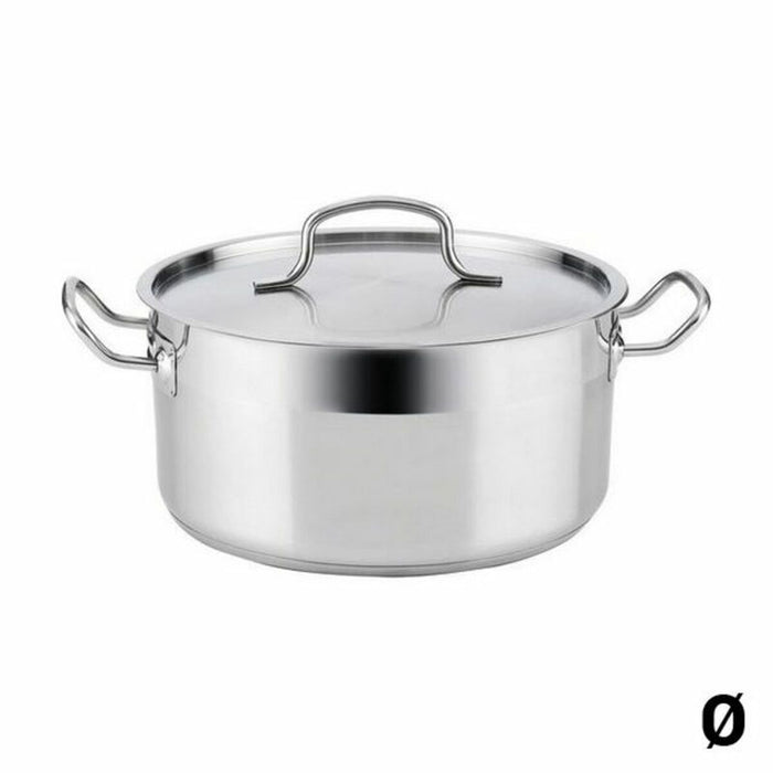 Gryde Med Låg Quid Azzero Rustfrit stål