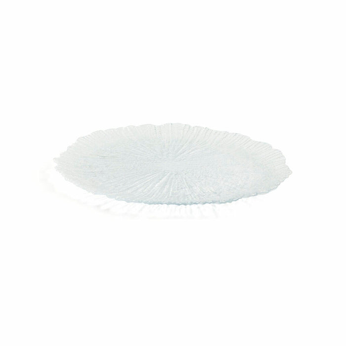 Flad Plade Quid Mar De Viento Gennemsigtig Glas Ø 32 cm (6 enheder) (Pack 6x)