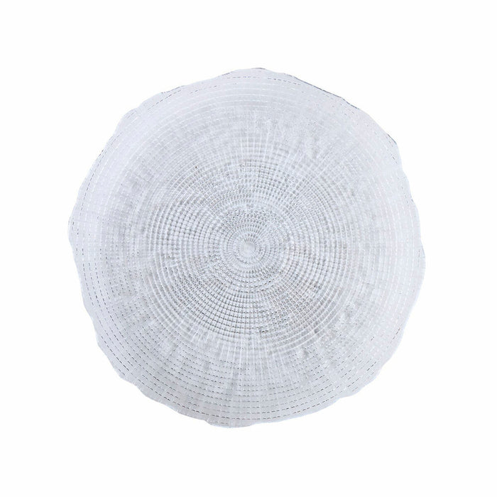Flad Plade Quid Boreal Gennemsigtig Glas Ø 28 cm (6 enheder) (Pack 6x)