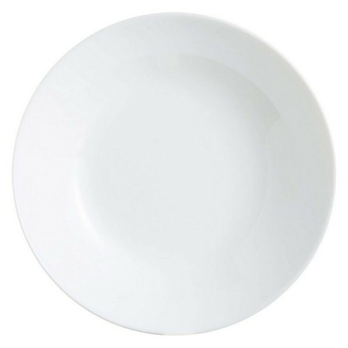 plade Arcopal Zelie Hvid Glas (12 pcs)