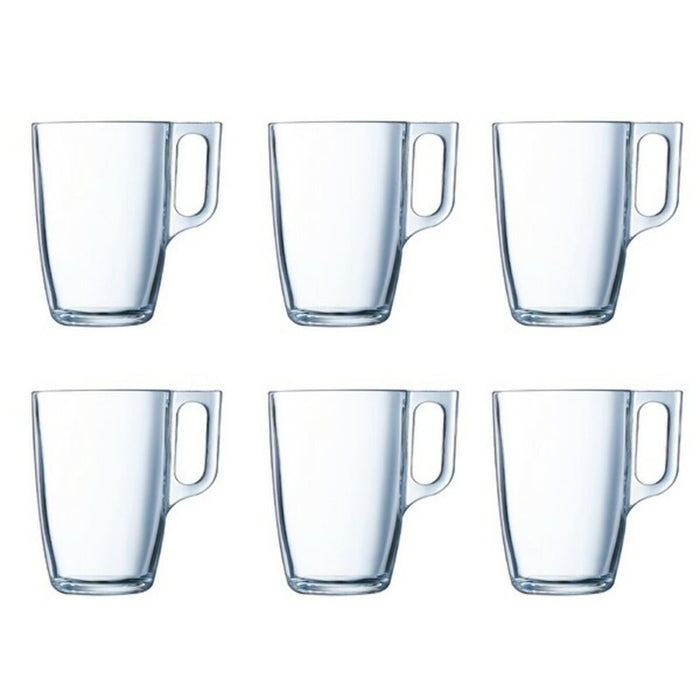 Set med kopper Luminarc Nuevo Gennemsigtig Glas (320 ml) (6 enheder)