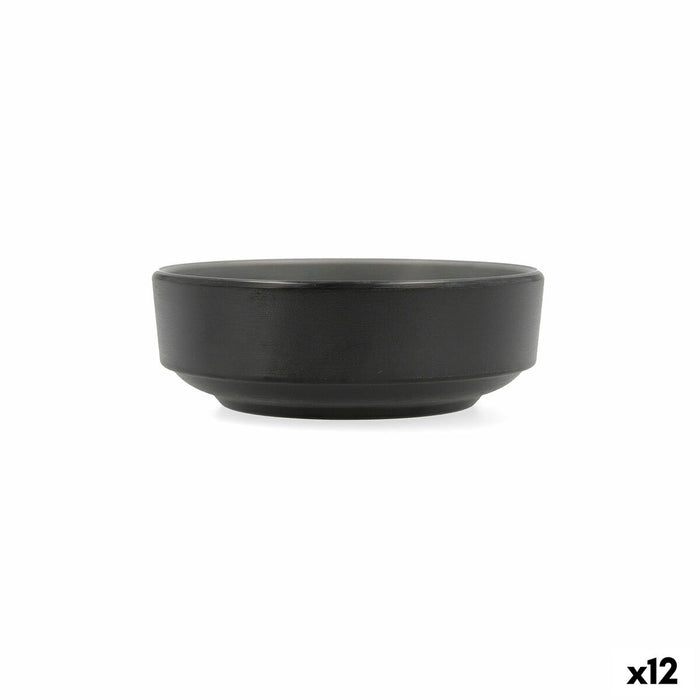 Snackskål Bidasoa Gio Grå Plastik 12,5 x 12,5 cm (12 enheder)