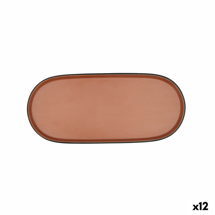Snack bakke Bidasoa Gio Brun Plastik 28 x 12 cm 12 enheder