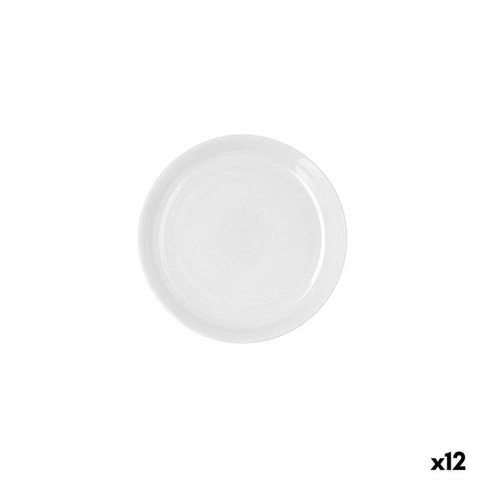 Plosek krožnik Ariane Artisan Keramik Hvid Ø 21 cm (12 enheder)