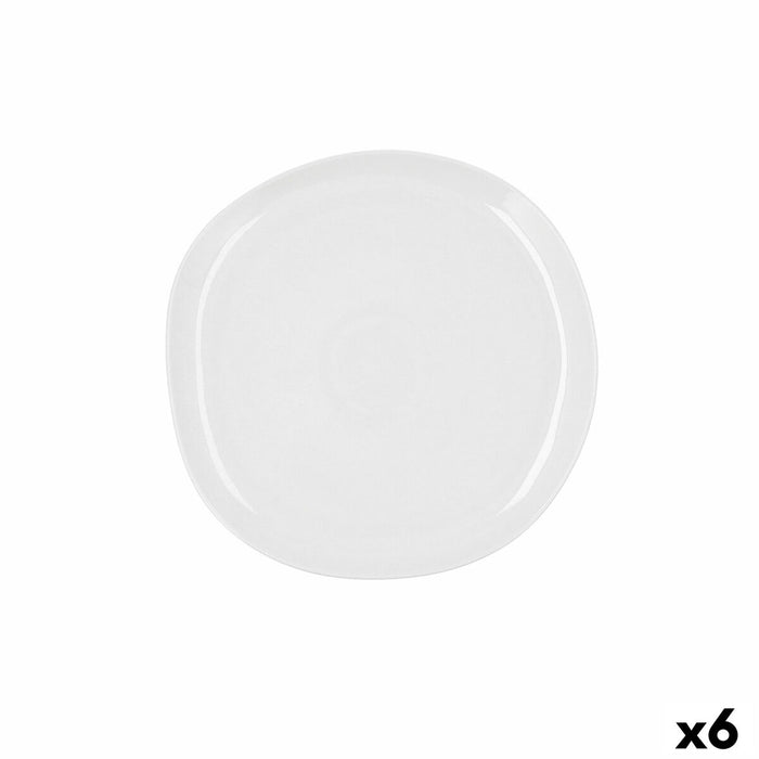 Plosek krožnik Ariane Earth Keramik Hvid Ø 27 cm (6 enheder)