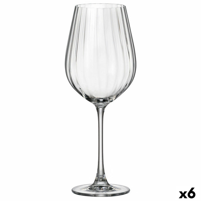 Vinglas Bohemia Crystal Optic Gennemsigtig 650 ml 6 enheder
