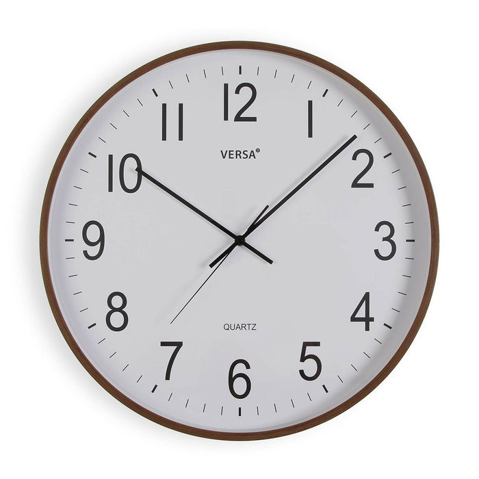 Vægur Versa Plastik Kvarts Træ MDF 5,2 x 50 x 50 cm