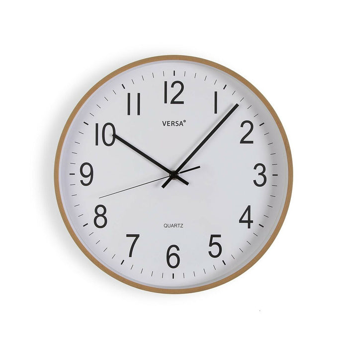 Vægur Versa Plastik Kvarts Træ MDF 5 x 35 x 35 cm