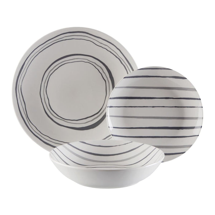 Spisestel Versa Grå Porcelæn