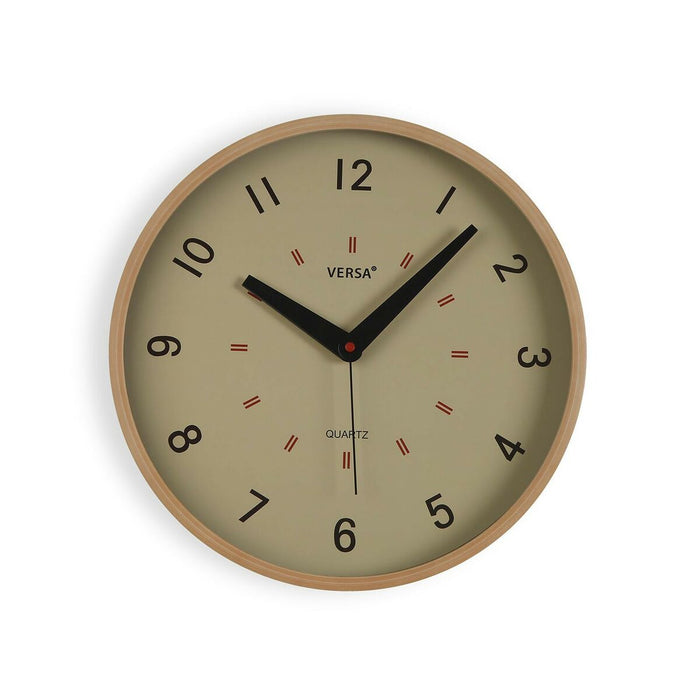 Vægur Versa Beige Plastik 4 x 30 x 30 cm
