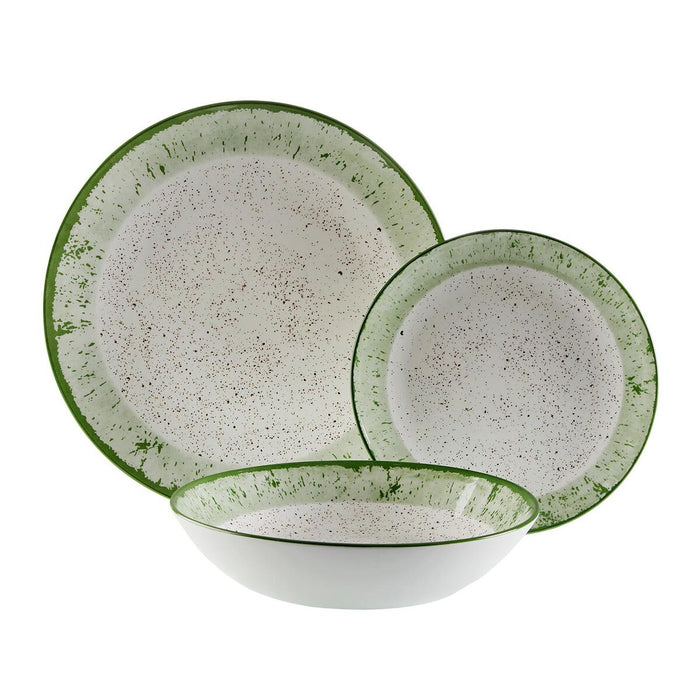 Spisestel Versa Grøn Porcelæn 18 Dele